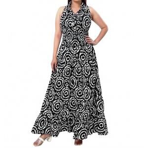 NEW KARA CHIC long smocked dress in black